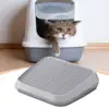 Cat Litter Catcher Ramp Box Double Layer Paw Cleaning Tray Cat Pedal Step Stool With Filter Universal Litter Box Cleaning Tools 3