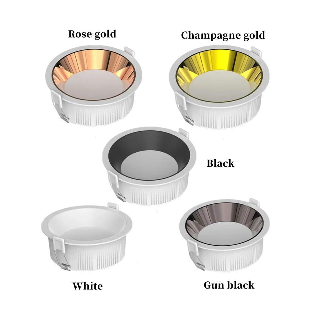 LED Downlight 30W 36W Recessed Round LED Ceiling Lamp 12W 15W 18W 20W 120&deg; AC 110V 220V Indoor Lighting Warm White Natural White led downlight ceiling lamps