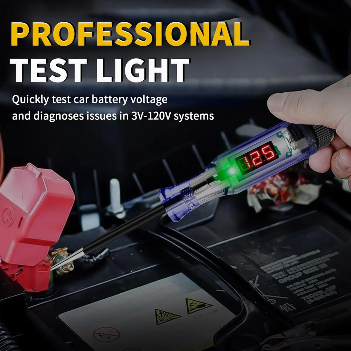 Digital Display Automotive Circuit Diagnostic & Voltage Testing Tool