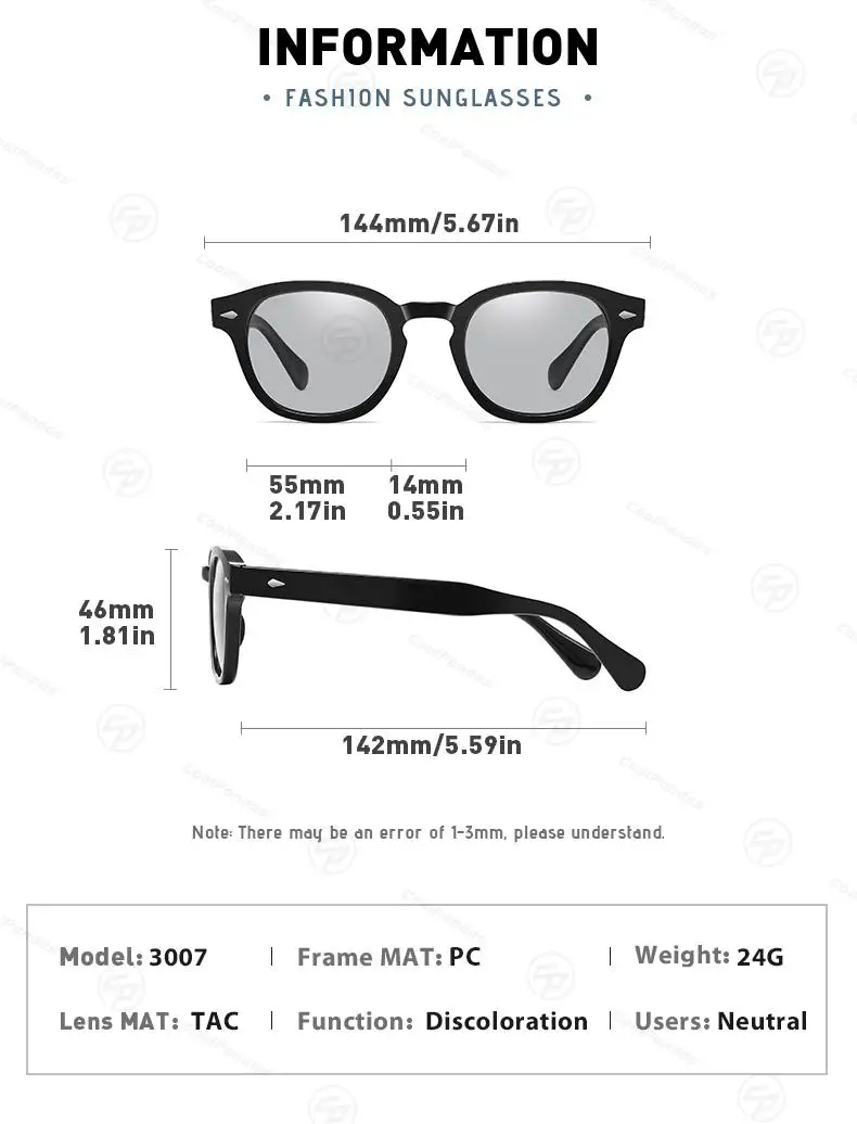 2026 Neues Markendesign Unisex-Sonnenbrille Polarisierte Photochrome Brille für Herren Modische Blendschutz-Reisebrille zonnebril dames – Detail 12