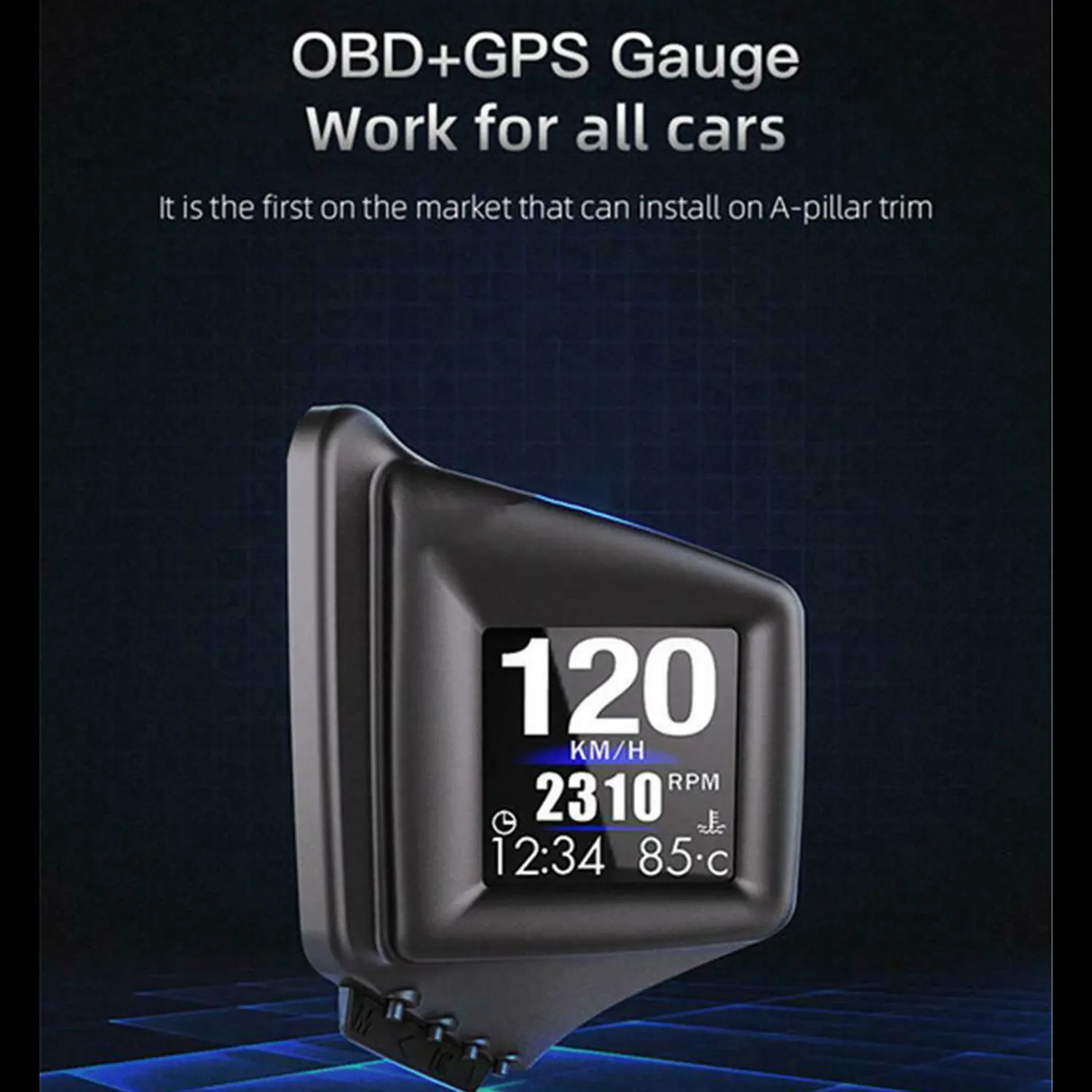  HUD  ÷ ӵ , 跮 ӵ,  , 270  ȸ, OBD + GPS / OBD  ۵ ý AP-1