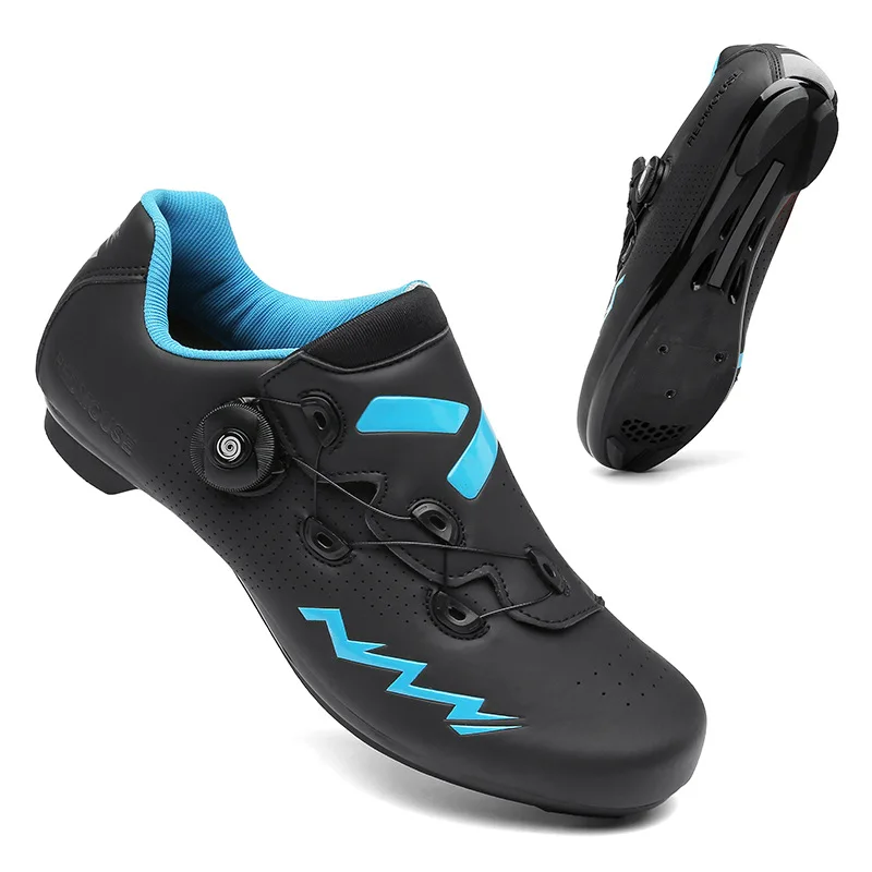Scarpe Ciclismo Uomo Professionali - Suola Sintetica, Multiuso MTB E Strada - Taglie UK 4.5-12