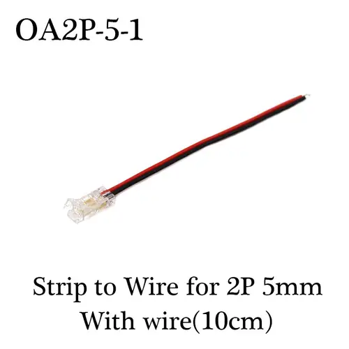 COB LED Wire Connector 5 8 10mm Connection Solderless Mini Buckle FCOB RGB CCT LED Strip Lights 2 3 4 Pin Connector With Wire - Image 17