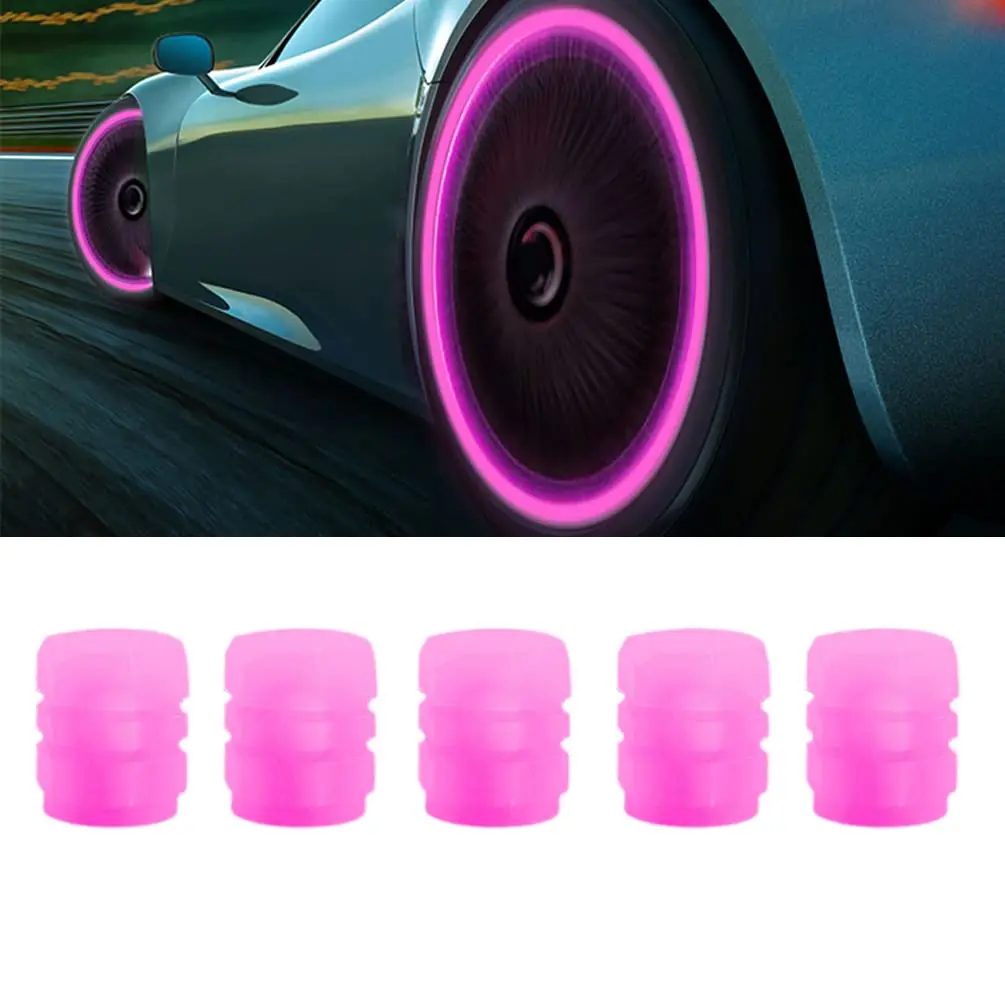 16/20/40Pcs Mini Luminous Tire Valve Caps Car Motorcycle Colorful Glowing Valve Cover Tire Wheel Hub Styling Decor Accessories tire valve caps tire valve cap wheel hub caps