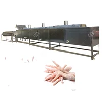 High Capacity Electric Chicken Leg Peeling Paws Peeler Chicken Feet Skin Processing Machine 1