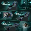 LED Gaming Massage Recliner Chair, Racing Style Single Living Room Sofa Comfortable Ergonomic Home Theater Seating, Chairs 4