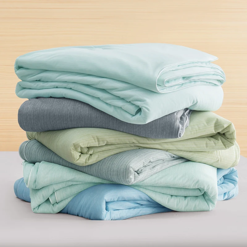 Cooling Blanket Bed Air Condition Comforter Lightweight Cooled Ice Summer Quilt Double Side Cold Cooling Fabric