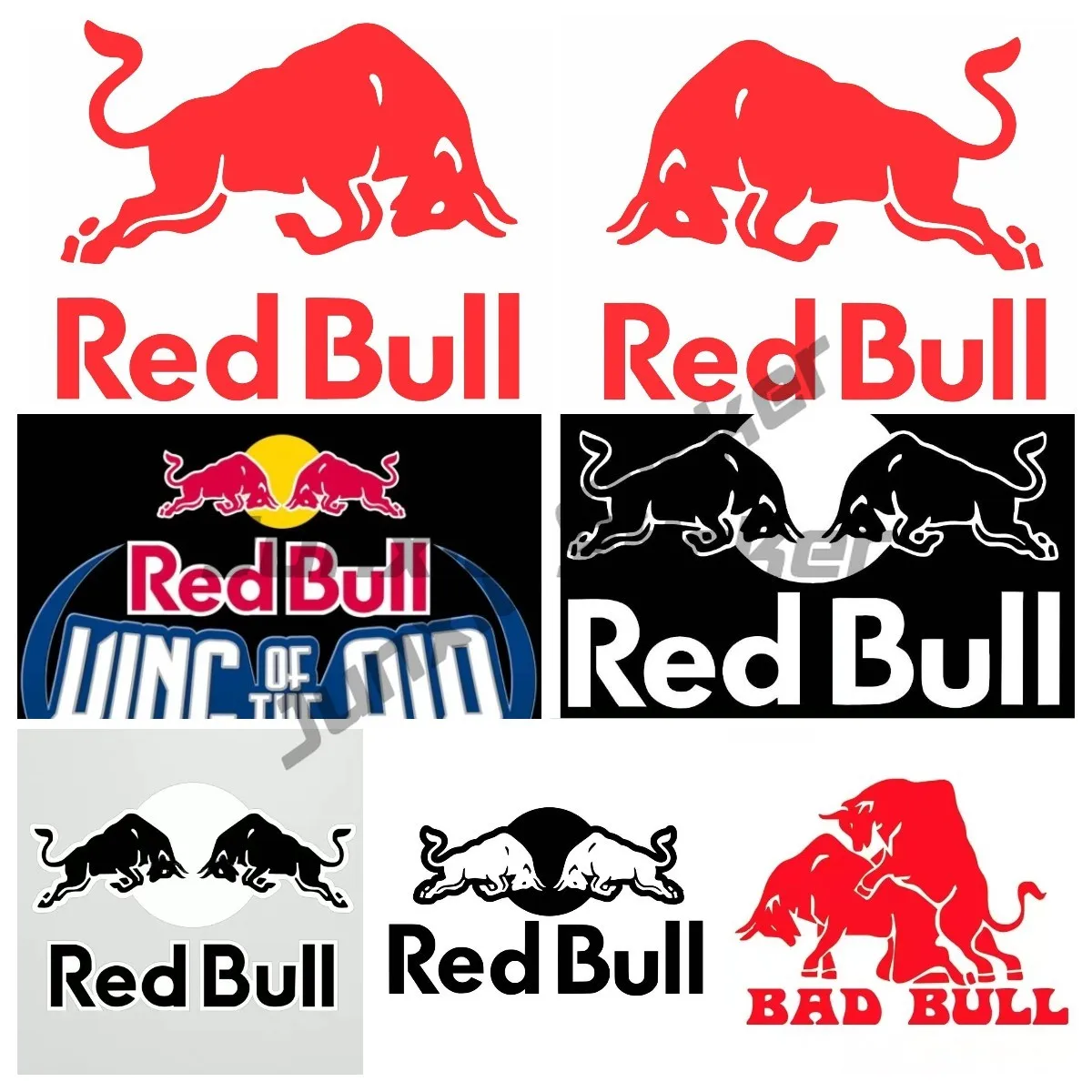 

Bad Red of Bull Funny Car Sticker Vinyl Decal Breed Bumper Sticker for Laptops Tumblers Windows Trucks Car Accessories