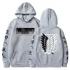Attack on Titan Levi Kyojin No Shingeki Anime Print Hoodie Sweatshirt Men Women Harajuku Pullover Plus Size 5