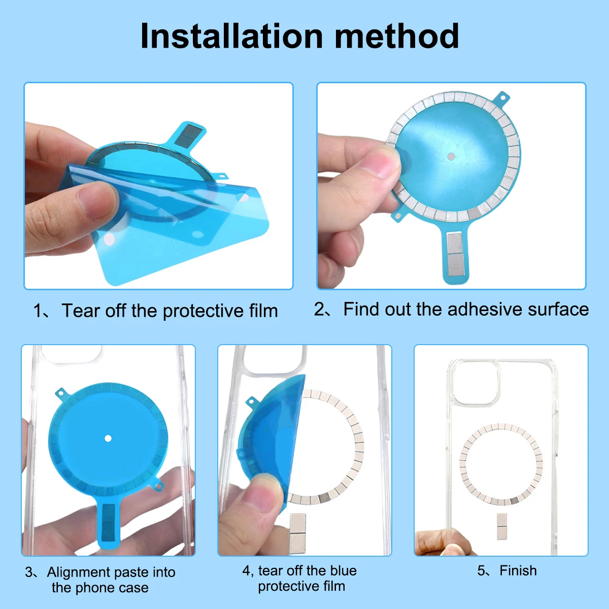 Magnetic Circle Sticker for Magsafe for iPhone 14 13 Pro Max