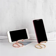 

Metal Mobile Phone Tablet Holder Simple Desktop Reading Stand Wrought Iron Linear Desk Set Picture Cute Office Desk Decoration