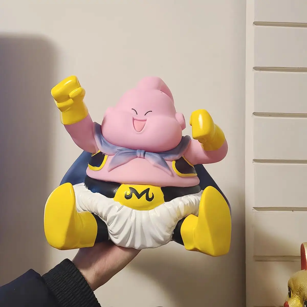 

25cm Anime Dragon Ball Figure Buu Model Dolls Figurines Large Sitting Posture Demon Buu Action Figure Statue Ornament Model Toys