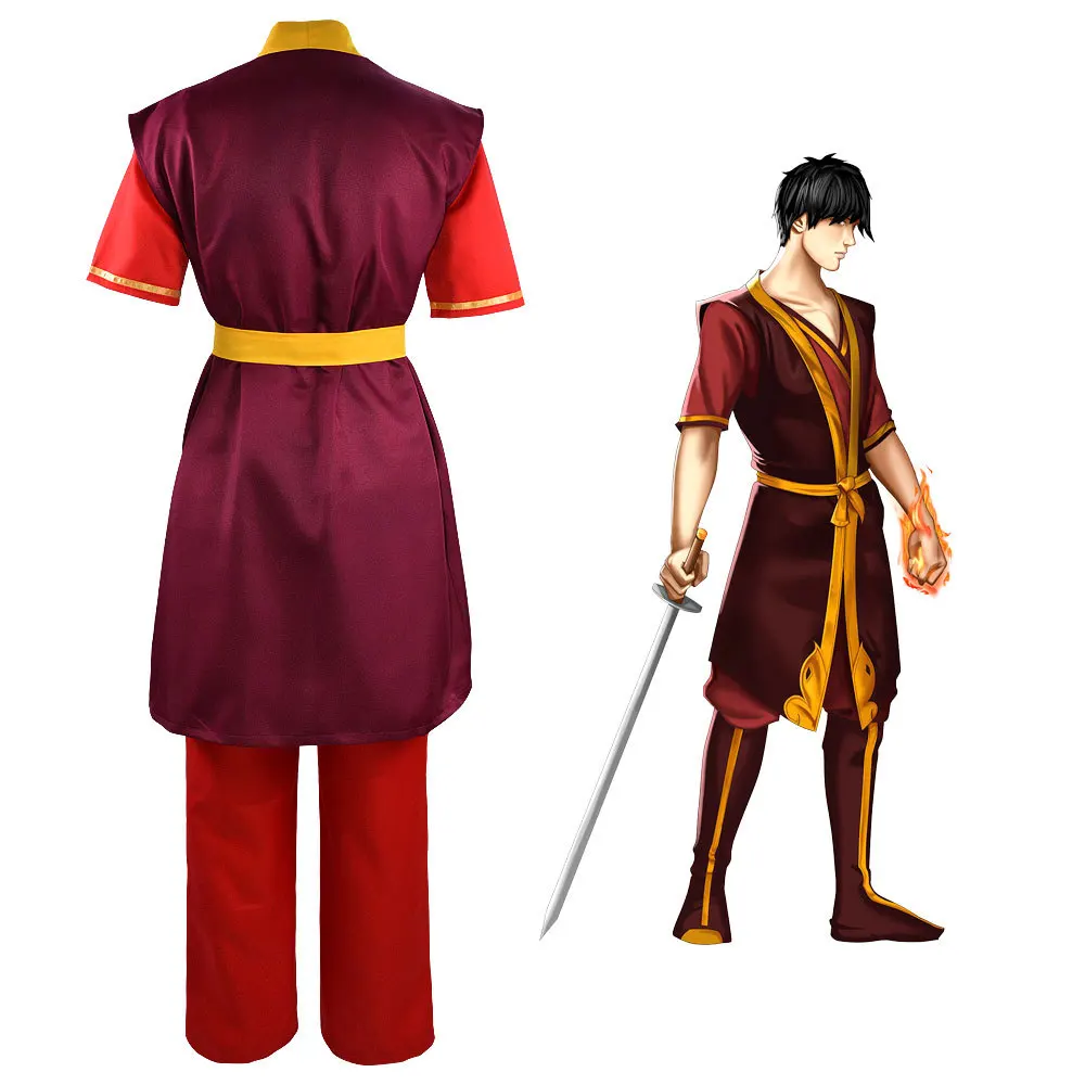 Avatar: The Last Airbender.zuko.Anime Cosplay Costume.The Exiled Prince of  Fire Nation. Red Clothes - AliExpress