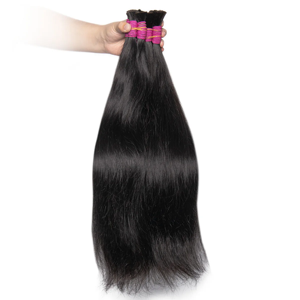Original Bulk Human Hair For Braiding No Weft Bulk Mega Hair Bundles Natural Vietnamese Human 70 cm 200 grams