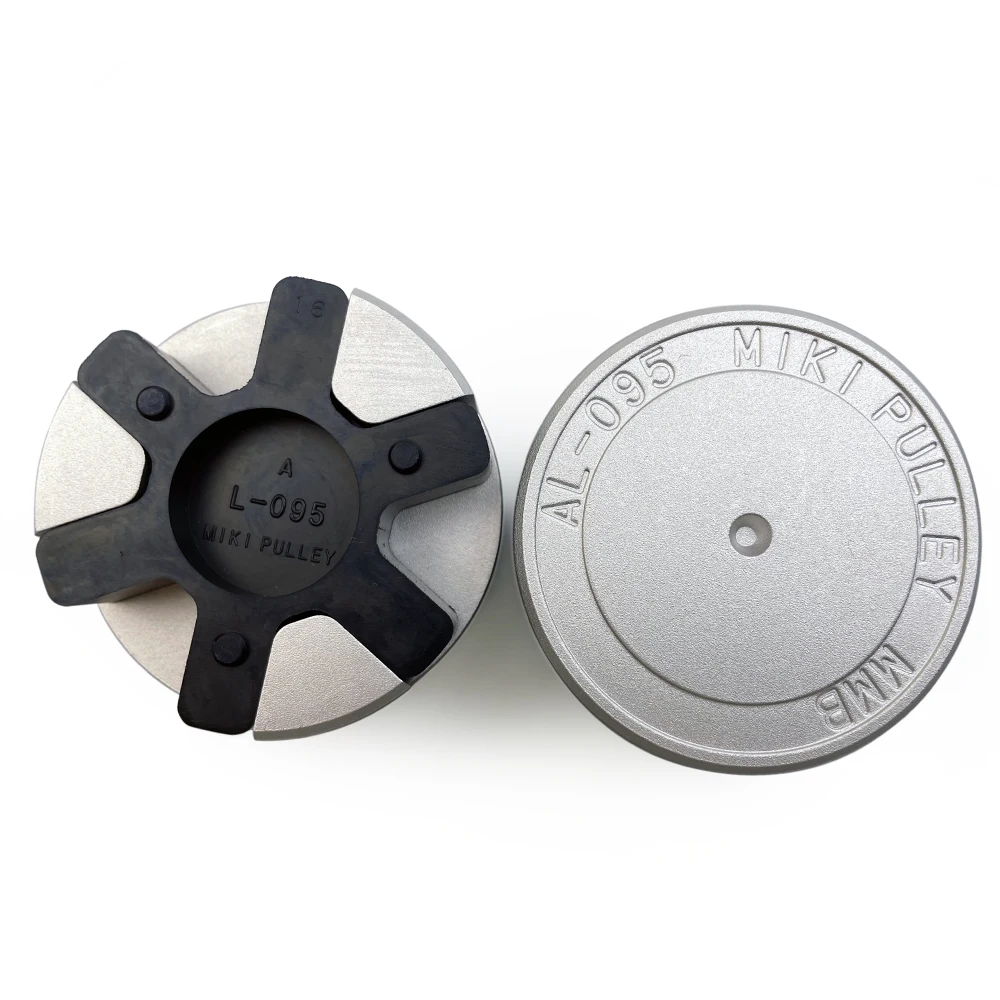 Mikipulley Size095 SprFlex Jaw-Type Shaft Coupling AL-095 61mm Power Transmission Coupler Made in Japan