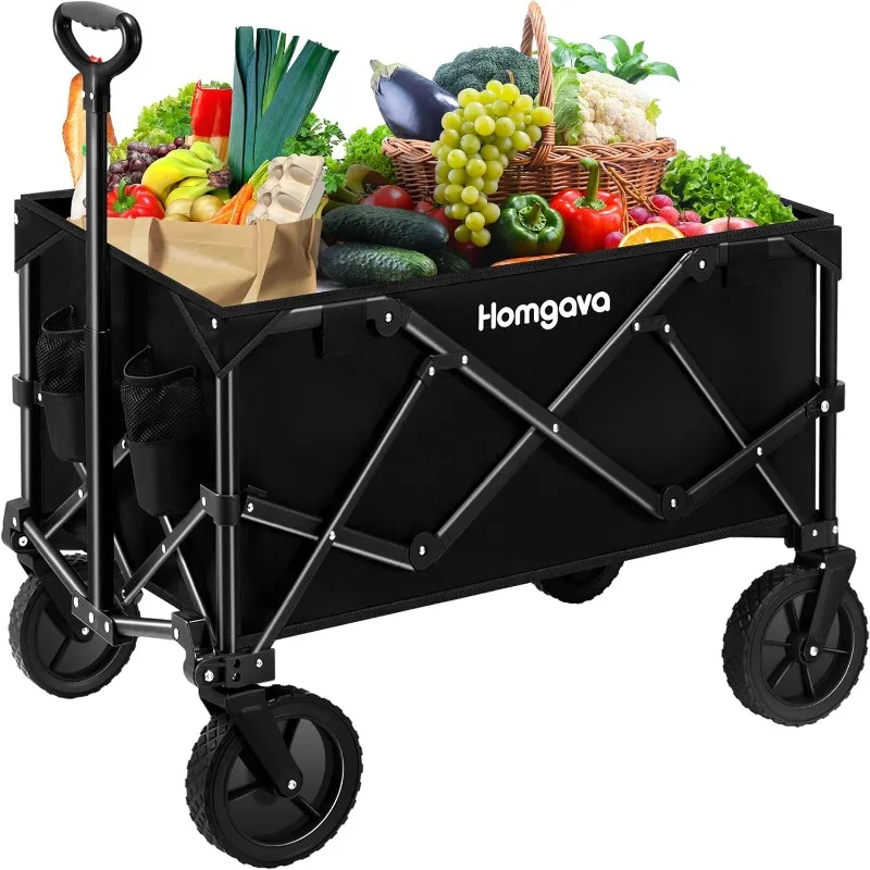 

Складная складная тележка Homgava 200L для сада, грузоподъемность 350 фунтов