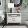 Westerleigh Wide Nightstand, White 3