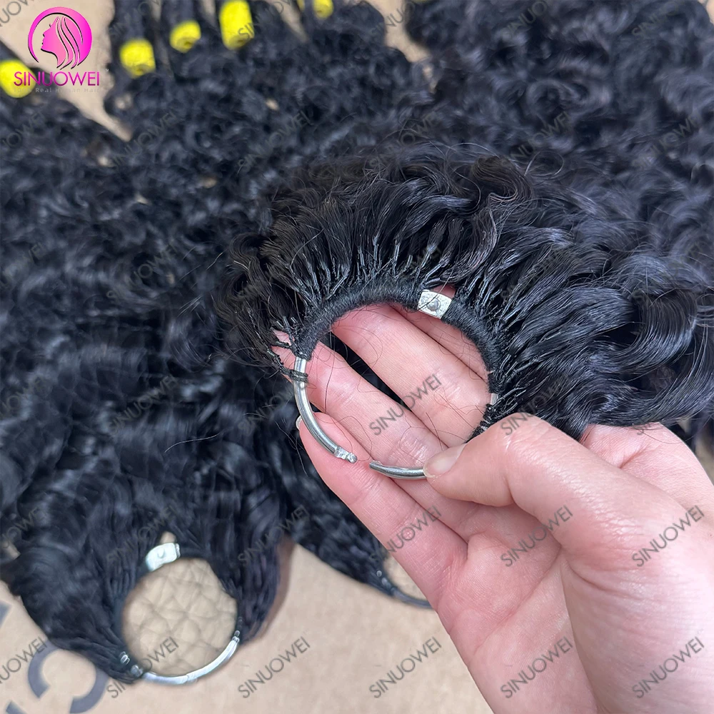 Wholesale 600g Burmese Curly Feather Crochet Human Hair 12A Deep Curly Pre-Separated Feather Crochet Virgin Hair Extensions 3