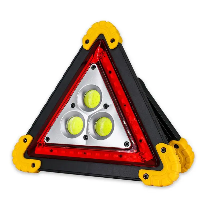 Triangular Led Safety Sign USB Charge Folding Red LED Warning Light Car Breakdown Emergency Safety Stop Sign