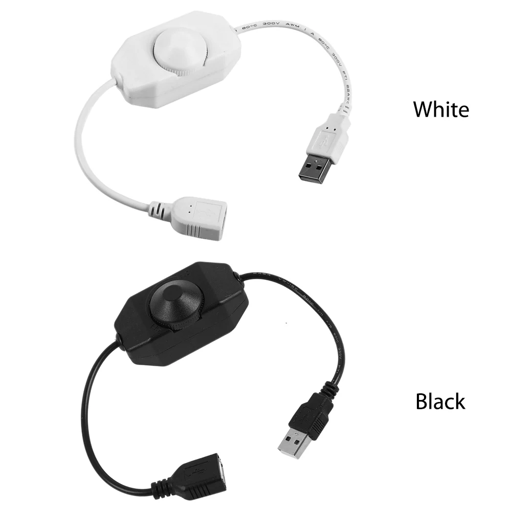 LED 스트립 조명 조광기 스위치, 밝기 조정 컨트롤러, DC 5V 노브, 1CH