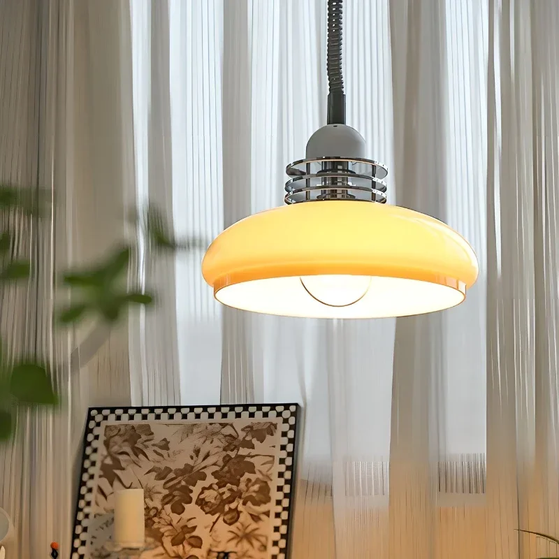 

Round Glass Led Chandelier Modern Home Decoration Minimalist Iron Hanging Lamp Bedroom Dinning Living Room Decor Pendant Lights