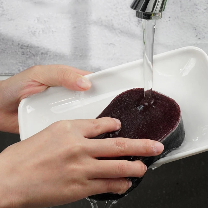 1PC Sponge Wiper Eraser Rust Remover Brush Dish Pot Cleaner Emery Descaling Rub Pots Kitchen Cleaning Gadgets