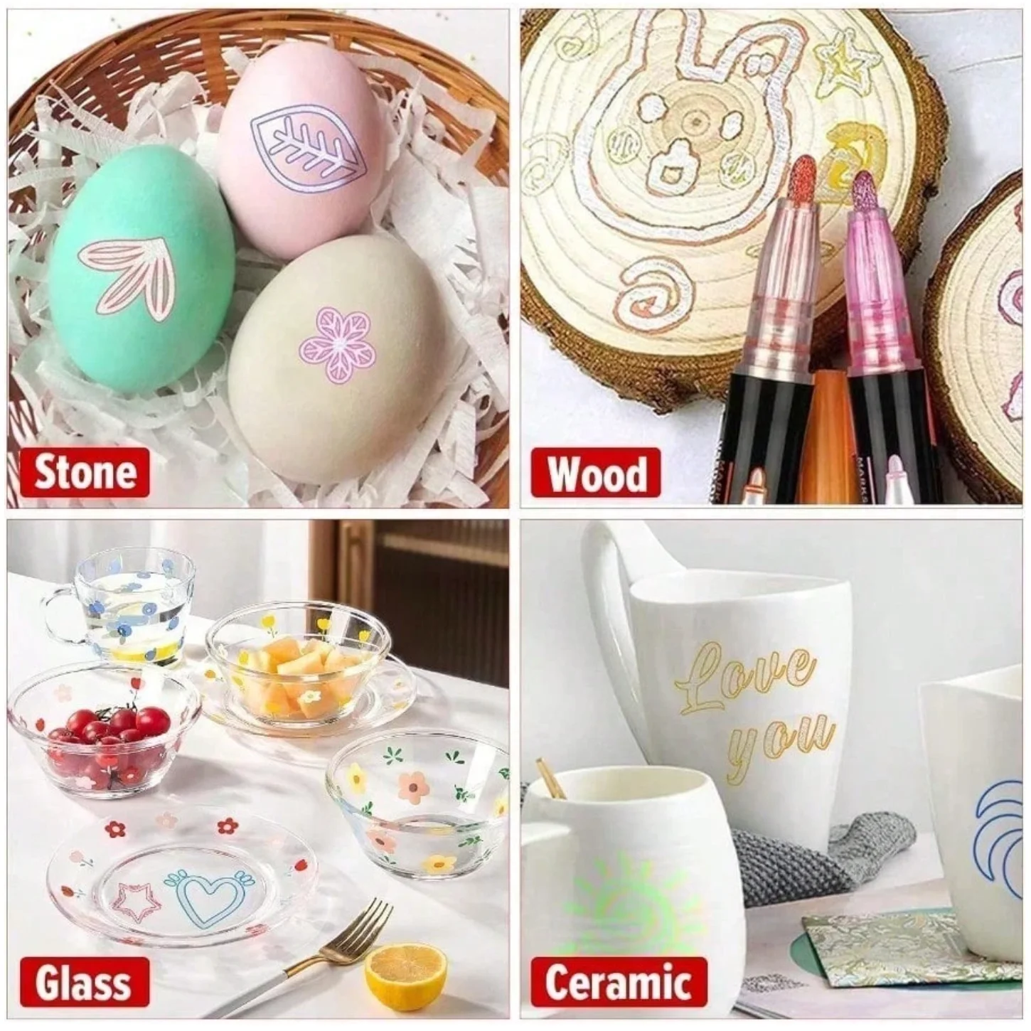 이중선 아웃라인 영구 마커, 12/24색 웨이브 글리터 마커 세트, 아트용 셀프 컨투어 메탈릭 마커 펜