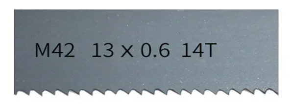 Enhanced Bi-Metal Band Saw Blades - 1/2 Width, 6-14 TPI for Hardwood and Metal Cutting