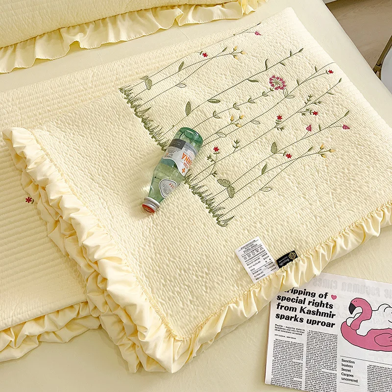 Summer Cotton Quilts Stitch Thin Air-conditioning Comforter Soft Breathable Sofas Blanket Quilted Bed Covers and Bedspreads 이불