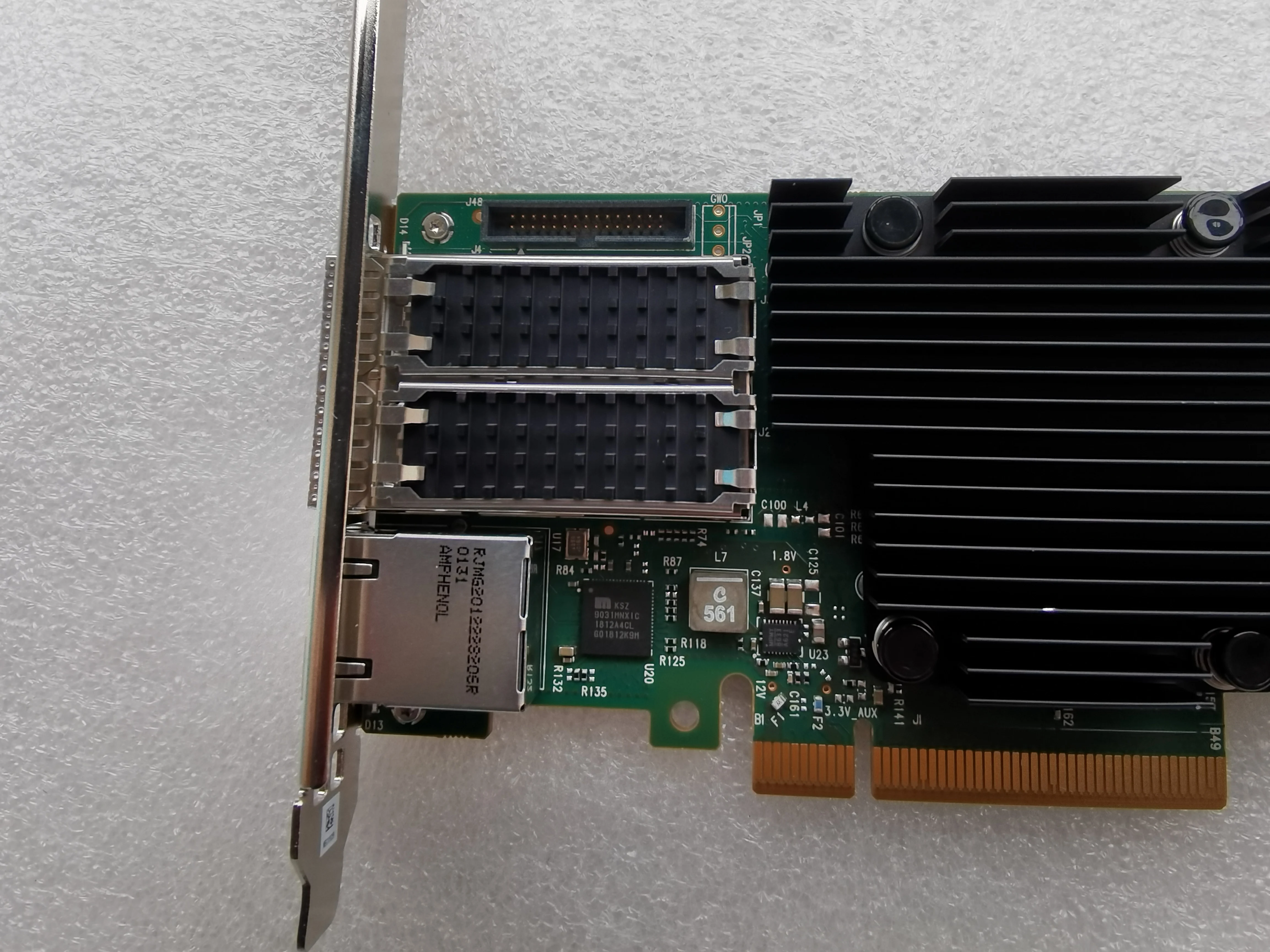 Mellanox MBF2H332A-AENOT BlueField-2 DPU 25GbE 용 네트워크 카드, SmartNIC MBF2H332A 어댑터, 듀얼 포트 SFP56