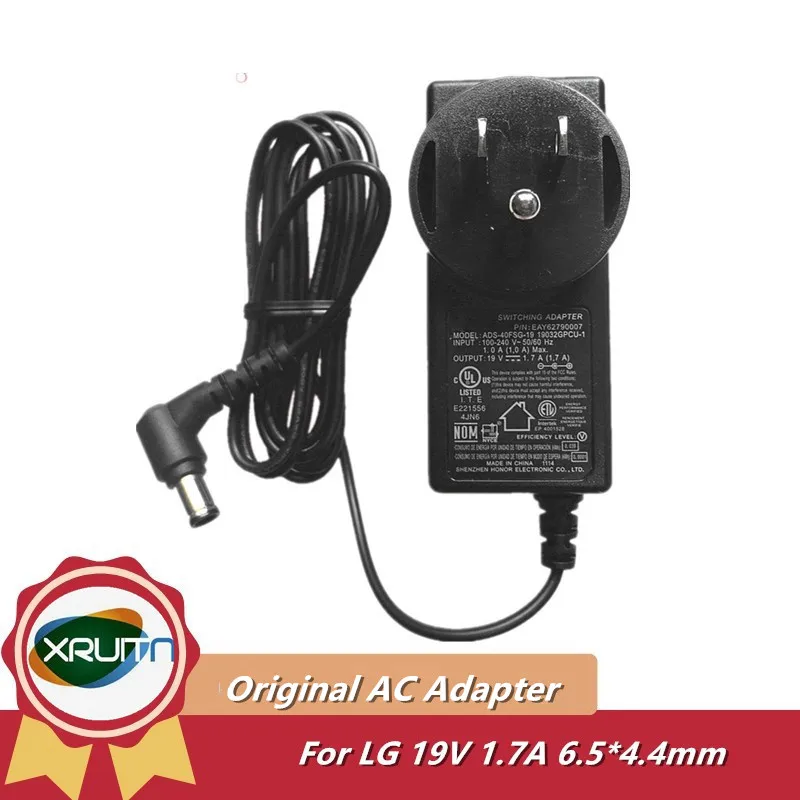 

Original Switching AC Adapter 19V 1.7A ADS-40FSG-19 19032GPG-1 For LG FLATRON E2242C E2351 E2242C-BN E2442V IPS277 EAY62790007