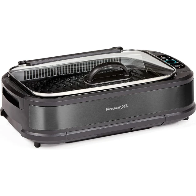 PowerXL Smokeless Indoor Electric 1500W Grill w/ Griddle Plate 