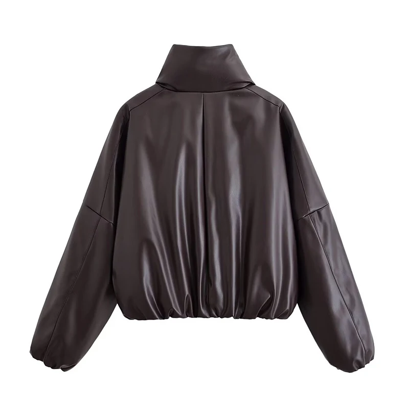 Vintage Loose Women Winter Jacket Zipper Turn-down Collar Long Sleeve Casual Female Parka Coats 2025 Autumn Street New Outerwear