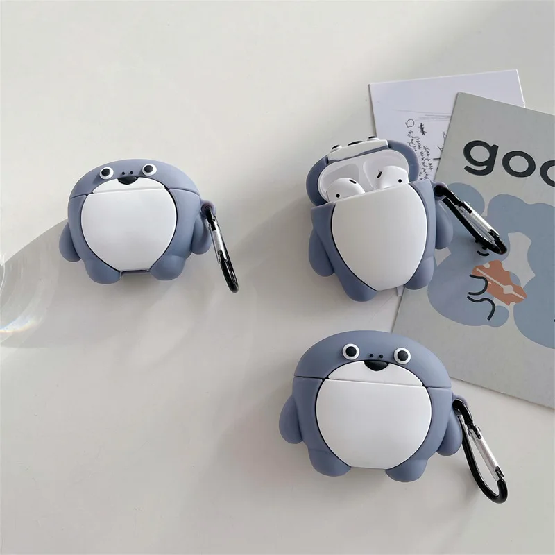 

3D Cute Turtle Silicone Case for AirPods Pro2 Airpod Pro 1 2 3 Bluetooth Earbuds Charging Box Protective Earphone Case Cover