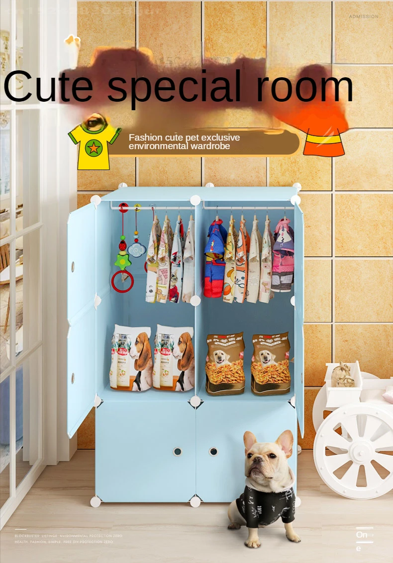 Armoire de rangement en plastique pour animaux de compagnie, armoire pour  chat et chien, cintre pour vêtements, fournitures pour animaux de compagnie,  meubles pour animaux de compagnie, perfect - AliExpress