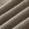 Autumn Winter New 100% Cashmere Sweater Men's Half High Collar Knitted Pullover Thickened Warm Jacquard Bottom Shirt Men's Wear 3