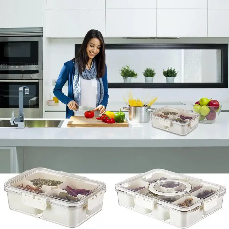 

Spice Rack Storage Bin 360 Degree Rotating Turntable Spice Organizer Rack Clear Spice Accessories For Countertop Kitchen Home