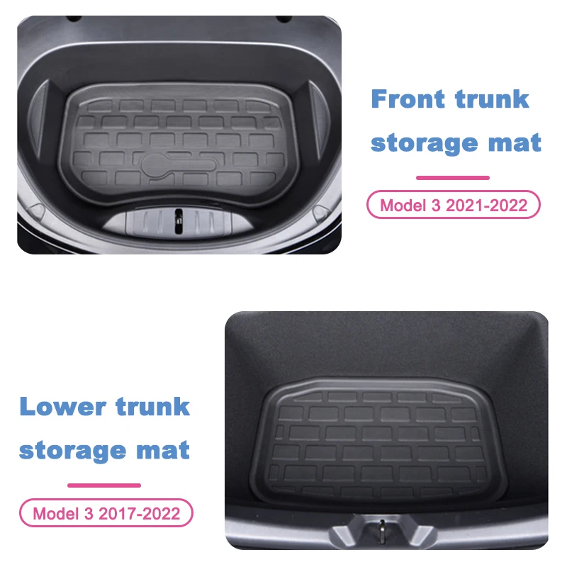 Tesla Model 3 Trunk Mat XPE Car All-weather Waterproof Floor Mats Tail Box Cargo Liner Pads For model3 Accessories