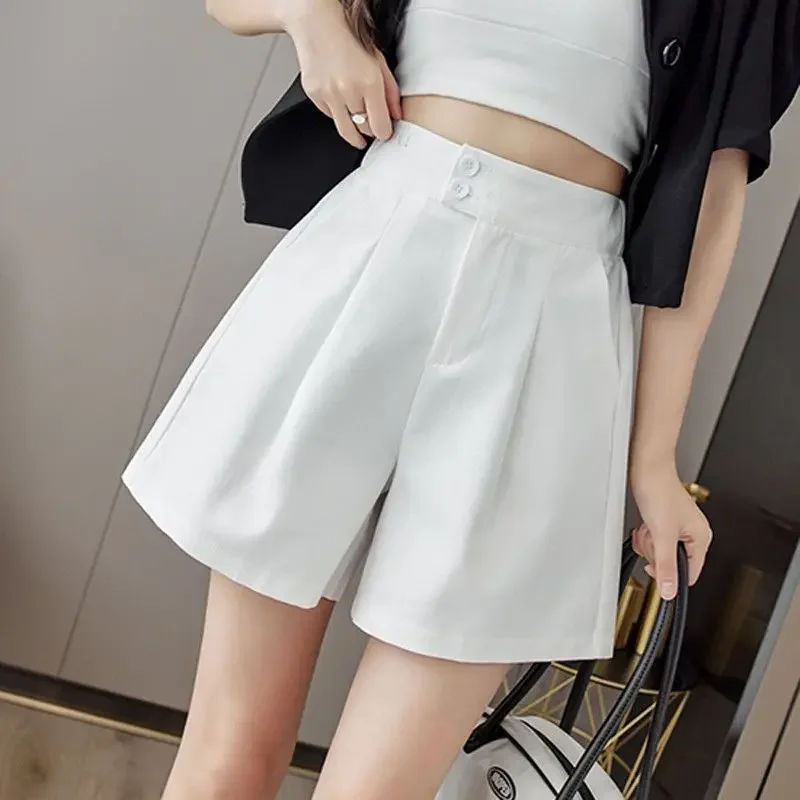 パンツ andwang Baby office belt short pants 002 With Waist Pocket Shorts for Women Korean Style Short Pants