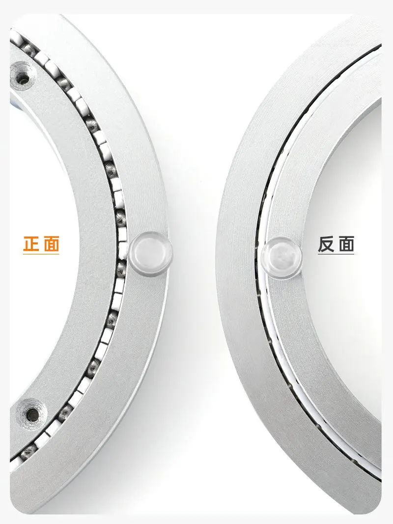 Lazy Susan Turntable Bearings Mute Low Noise Aluminum Rotating Ring Smooth Swivel Plate for Dinning Table rotating display stand rotating turntable plate