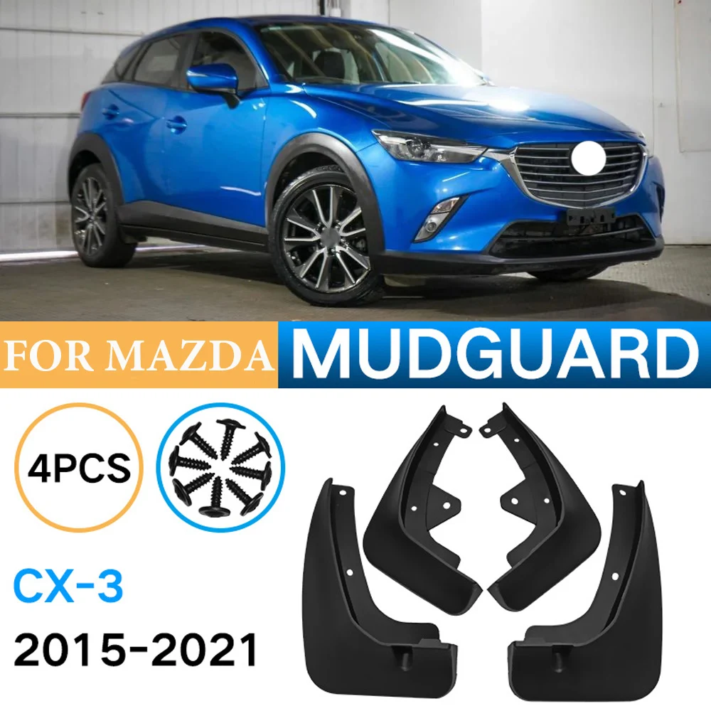

4X High quality For Mazda CX-3 2015-2021 CX3 CX 3 Car Mudguard anti-splash Front Rear Fender Accessories 2016 2017 2018