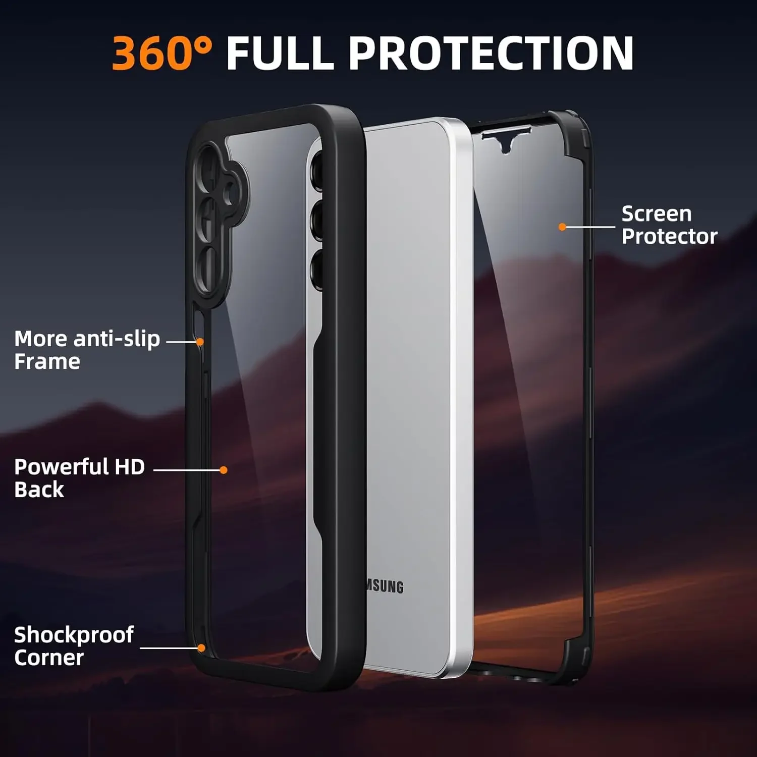 Enhanced Shockproof Full Body Protection Case - Durable Protective Cover