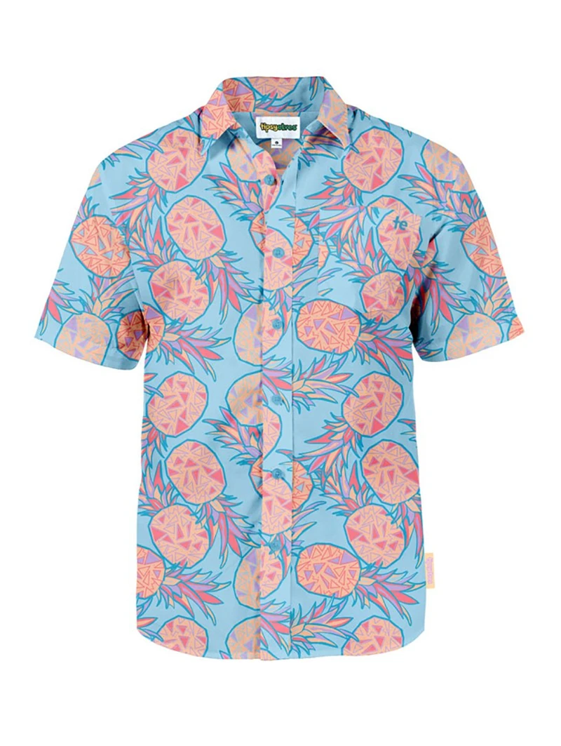 thumbnail image 1 of Camisa hawaiana de gran oferta de verano para hombre, camisas de playa con estampado divertido de hojas de surf en 3D para hombre, blusa genial de gran tamaño, ropa de calle, 1 of 5