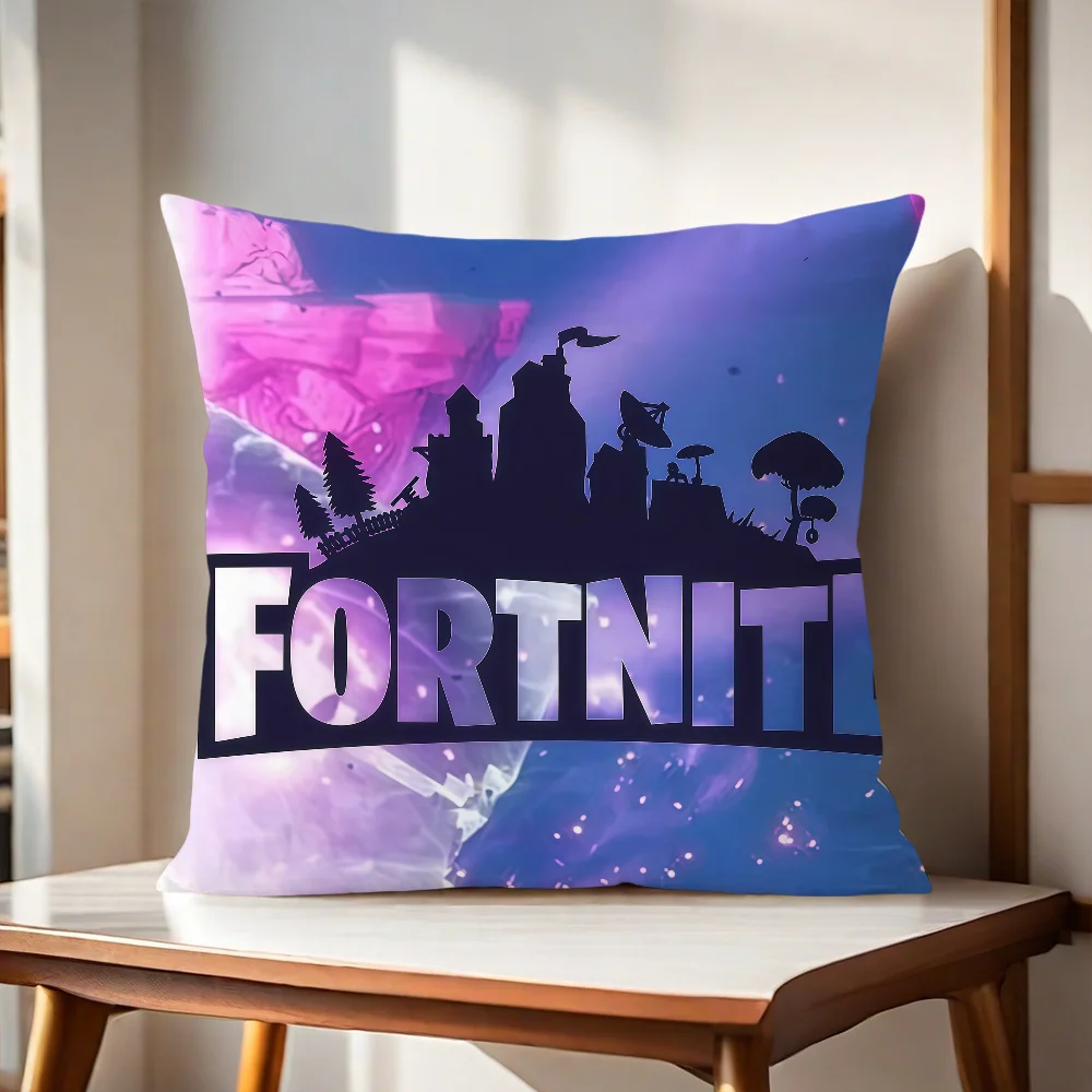 게임 F-FORTNITE 쿠션 커버 베개 인쇄용 소파 장식 홈 카룸 커피숍 사무실 북유럽 심플리티