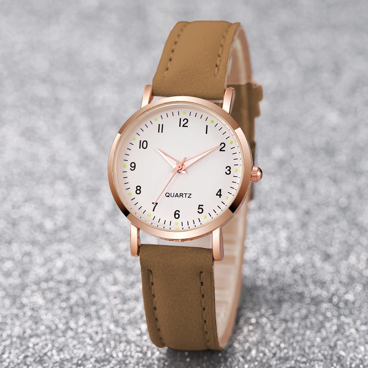 Stylish Leather Band Watch
