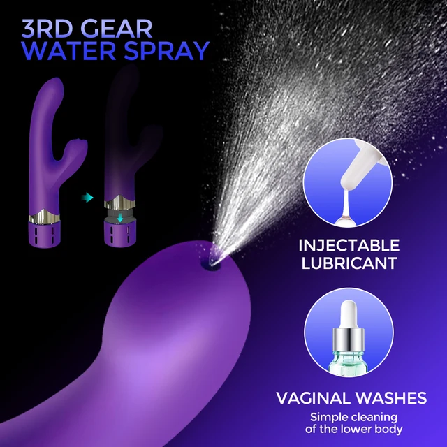 HESEKS Ejaculating G spot Vibrator Sex Toy for Women Squirting Vibrate Wand Clitoris Stimulator 7 Vibrating