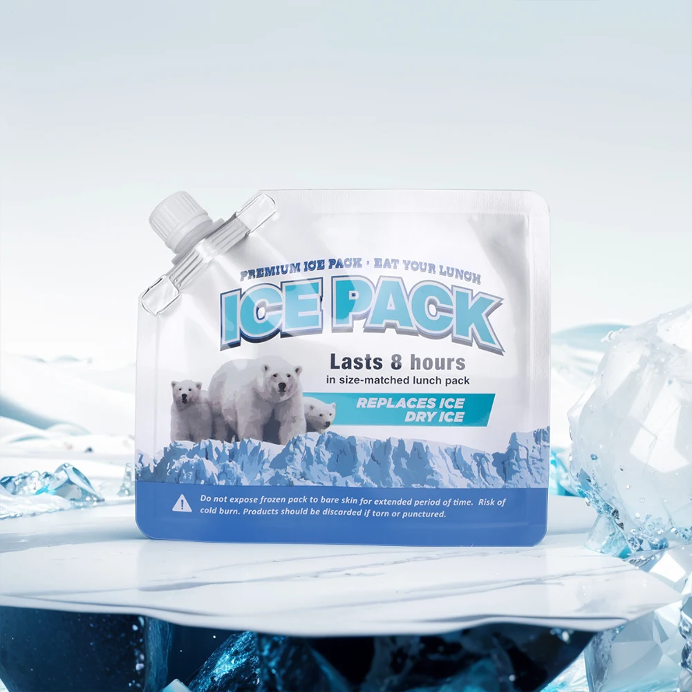 10/8/6/4/2PCS Gel Water Filled Ice Pack Up To 48 Hours Cold Freezer Packs Long Lasting Gel Ice Bag for Camping Fishing