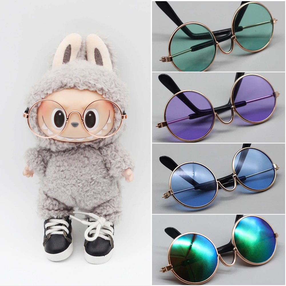 7-8cm Colorful Doll Glasses – Stylish Accessories for 15cm EXO, Upset Duck, Bao-ao, Blythe & Labubu Dolls 1