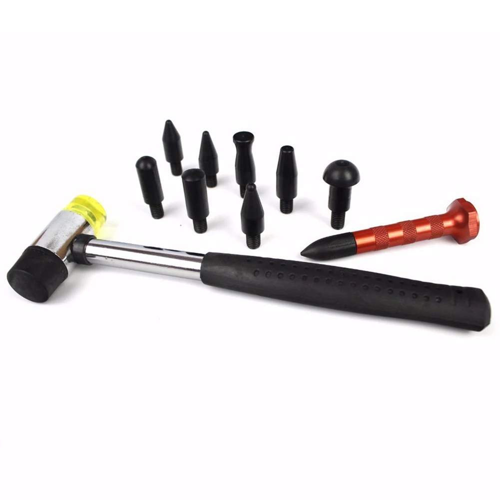 

Dent Repair Hammer Kit Simple Operation Environmentally Friendly Universal Fitment Durable Metal Material 9pcs Heads