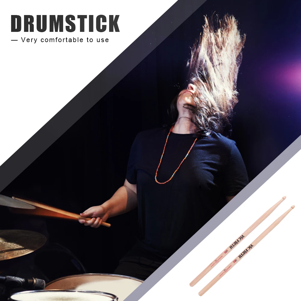 1–10 Paar 5 A/7 A Trommelstöcke, Jazz-Schlägel, Trommelstöcke, Percussion, amerikanischer Hickory, klassische Trommelstöcke für akustische/elektronische Trommeln – Detail 8